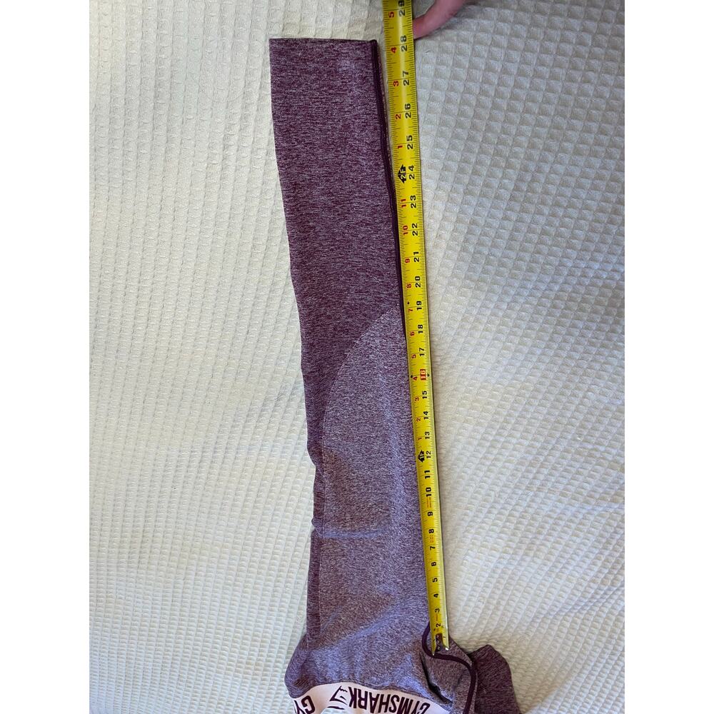 Gymshark Flex Mid Rise Heathered Purple Activewear Leggings/ Gym Tights Size XS - Picture 6 of 11